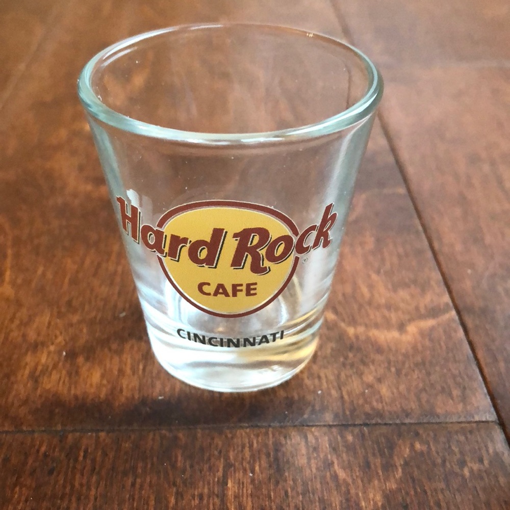 Hard rock cincinnati shot glass set of 2